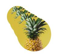 Yellow Pineapple Car Air Freshener Cards for Women Men 4 Pack Cute Car Accessories Long Lasting Scent Car Diffuser Hanging Auto Aromatherapy Tablets Car Fresheners Gifts
