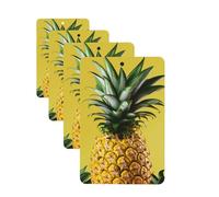 Yellow Pineapple Car Air Freshener Cards for Women Men 4 Pack Cute Car Accessories Long Lasting Scent Car Diffuser Hanging Auto Aromatherapy Tablets Car Fresheners Gifts