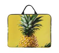 Yellow Pineapple Laptop Case Sleeve 14 inch Shockproof Protective Notebook Case Travel Laptop Bag with Handle Waterproof Computer Cover Briefcase Handbags for Men Women