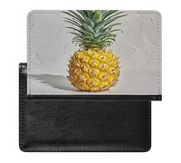 Yellow Pineapple Passport Holder Passport Cover Protector Essentials with Credit Card Slots for Women Men
