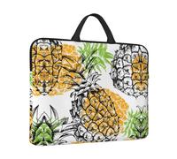 Yellow Pineapple Print Protective 14 Inch Laptop Case,Laptop Sleeve With Handle Compatible,Carrying Computer Bag
