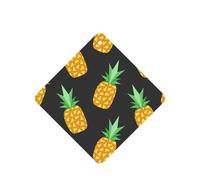Yellow Pineapple Printing 10 Pcs Car Air Freshener Fragrant Sheets,Car Hanging Accessories With Strings For Decor