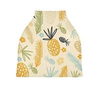 Yellow Pineapple Stretchy Baby Car Seat Cover,Canopy Nursing Covers,Soft Breathable Windproof Scarf Changepad for Winter Infant Breastfeeding Boys