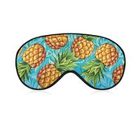 Yellow Pines Sleep Mask Blindfold Blue Water Adjustable Super-Smooth Soft Eye Mask Cover for Men Women Travel and Nap