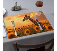 Yellow Placemats Longevity In The Golden Field Dining Place Mats Golden Girls Gifts Easter Placemats(4PCS)