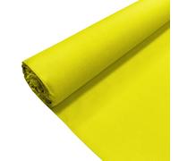 Yellow Plain Polycotton Fabric Dress Craft Poly Cotton Material | 1 Metre (100cm x 112cm) | Soft Poly Cotton for Sewing, Dressmaking, Crafts, Bunting & Lining