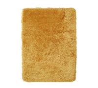 Yellow Plain Shaggy Rug, Plain Anti-Shed Rug, 8Cm Thick Handmade Rug, Modern Luxurious Rug For Diningroom-80Cm X 150Cm