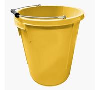 Yellow Plasterer Bucket Heavy Duty Plasterers Bucket for Mixing Building Plaster and Holding Water - 25 Litre