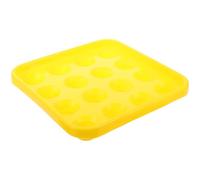 Yellow Plastic Billiard Ball Tray for Home Club Use 16 Balls