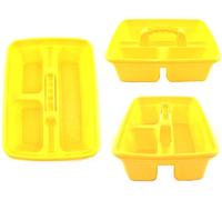 Yellow Plastic Cleaning Caddy Cleaners Carry All Basket Tote Tray …