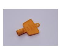 YELLOW PLASTIC GAS/ELECTRIC METER BOX KEY