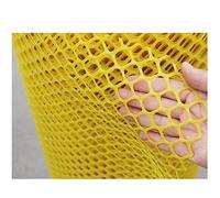 Yellow Plastic Mesh Fence Roll - 1.5x35m (4.9x114ft) -Poultry Netting for Cats Dogs Rabbits Ducks - Temporary Garden Barrier 10/20/30/40/50M Options Available