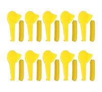 Yellow Plastic Mount Demount Head 10pcs Wheel Guard | Anti-scratch design, protects alloy rims from gouging, nylon material, easy installation, tire changer essential