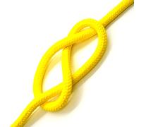 Yellow Polypropylene Rope, Solid Braided Poly Rope Cord Twine for Boat Yacht Dock Line Camping Washing Line (12 mm x 5 metres / 16.4 ft)