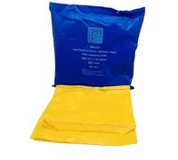 Yellow Polythene Clinical Disposable Bags 10.5" x 18" - Pack of 200 | Durable and Hygienic Waste Disposal