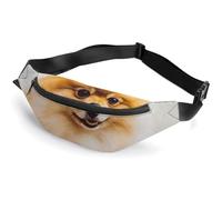 Yellow Pomeranian Belt Bag, Multifunctional Sports Waist Pouch with Adjustable Strap, Lightweight Casual Waist Pack for Travel Running Cycling Daily Outdoor Activities