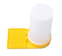 Yellow Pp Bee Feeder Kit for Honeybee Hive Entrance - 0.5l Sugar Water Feeder with Enlarged Trough Drowning Prevention Robbing Deterrence - 15.5 X 8.5 X 13.5 Cm