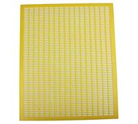Yellow PP Bee Queen Excluder Grid Net- 50.9x41.9cm Rectangle Trapping Tool for Beekeeping Hive Management and Colony Control
