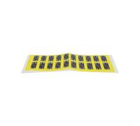 Yellow PP Weight Stickers for Gym Equipment, 10LB-100LB Stack Labels, Sweat Resistant Number Decals for Dumbbells Barbells(2.5-50kg)