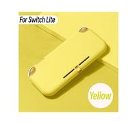 (Yellow) Pure Color Case For Nintendo Switch Lite Game Console TPU Soft Cover Case for NS Switch Lite Shell Good Protection Washable