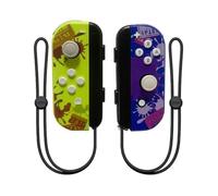 (Yellow Purple) Wireless Joy Pair Controller Compatible For Switch, OLED, Lite Gamepad Joystick Replacement