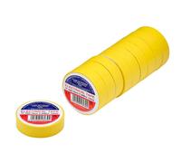 Draper PVC Electrical Insulation Tape Pack of 10 Yellow 19mm 20m