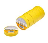 Draper PVC Electrical Insulation Tape Pack of 10 Yellow 19mm 33m