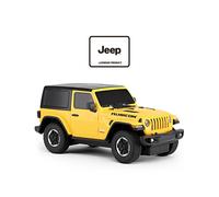 (yellow) RASTAR Jeep Rubicon RC Car 1:24 scale Remote control car model is available for collection of children