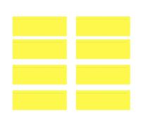 Yellow Reading Overlay Strips - 8 Pcs Guided Reading Rulers & Highlight Bookmarks with Line - PET Dyslexia Overlays for Reading Focus, Study, Classroom & Office Use, 19×7cm