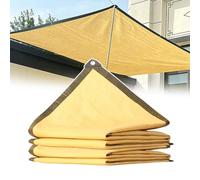 Yellow Rectangular Outdoor Awning, Ideal For Backyards, UV Protection, Balconies, Pergolas, Decks, And Garden Patios(20x20ft/6x6m)
