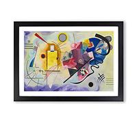 Yellow-Red-Blue by Wassily Kandinsky Framed Print | A2 Black Framed Wall Art | Ready to Hang | Modern Nature Picture | Living Room Bedroom Lounge Office
