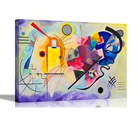 Yellow Red Blue by Wassily Kandinsky on Framed Canvas Prints Pictures Home Office Bedroom Wall Art 101 x 76cm (40 x 30 inches)