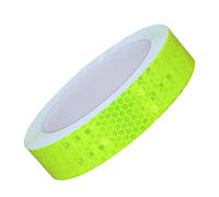 Yellow Reflective Tape - High Visibility Strips, Warning Stickers Safety Warnings Tape | PVC Outdoor Adhesive Caution Signs For Bikes Cars Motorcycles Raincoat Nighttime, .95 Inch X 16.4 Feet