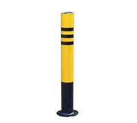 Yellow Reflective Traffic Delineator Posts, Round Parking Reflective Bollard for Sidewalk Restaurant Hotel Parking Lots(120cm 1pck)