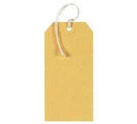 Yellow Reinforced Heavy Strung Tags -250 x Yellow Reinforced Heavy Strung Tags 120 x 60mm