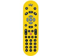 Yellow Remote Controller Vinyl Sticker Skin to fit SKY Q Non Touch by Ellis Graphix (TM)