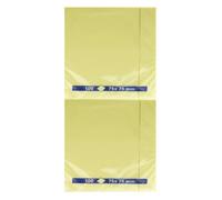 Yellow Repositionable Quick Notes Pad 75x75mm (Pack of 12) WX10502
