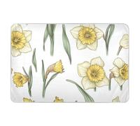 Yellow Retro Daffodils Extra Large Resuable Changing Pad Covers Soft Absorbent Underpads Wetting Cover Machine Washable Incontinence Pads for Baby Boys Girls 52" L x 34" W