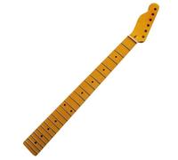 Yellow Reverse Headstock 22-Fret Electric Guitar Neck 25.5" Maple Fingerboard Inlay