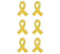 Yellow Ribbon Pin for Women Men Bring Them Home Pin Hostages Israel Ribbon Pin Enamel Lapel Pin Bulk Pins Charity Donation Event Accessorie Jewelry, M, Alloy Steel, no gemstone