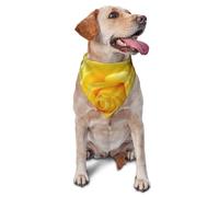 Yellow Rose Dog Bandana Pet Scarf Accessories for Small Medium Dogs Cats Photo Prop, Triangle Pet Bandanas Adjustable Puppy Bib Washable Dog Kerchief Puppy Neckerchief