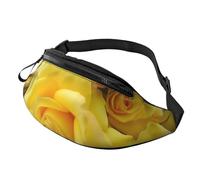 Yellow Rose Fanny Pack for Men Women Crossbody Waist Bag Waterproof Sports Belt Bag Outdoor Hip Pack
