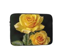 Yellow Rose Laptop Sleeve for Women Men, 15 Inch Waterproof Laptop Bag Lightweight Notebook Computer Cover Bag