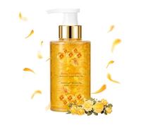 Yellow Rose Petal Body Wash, Moisturizing Perfume Shower Gel, 300ml | Hydrating yellow rose body wash with real petals. Gentle amino acid shower gel with a long lasting floral scent.