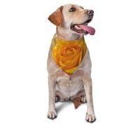 Yellow Rose PetalsDog Bandanas Cat Puppy Scarfs Washable Pet Handkerchief