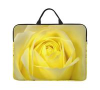 Yellow Rose Valentine's Day, 14 Inch Laptop Sleeve, Notebook Bag Laptop Case Sleeve Briefcase with Handle