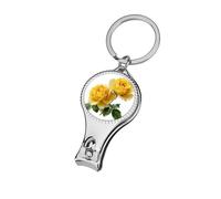 Yellow Roses Botanical Watercolor Luxury Floral Nail Clippers Toenail Clipper Cutters Professional Nail Trimmer Nail Cuticle Cutter for Women Men