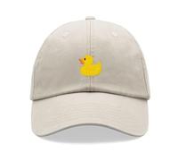 Yellow Rubber Duck Baseball Cap Vintage Washed Unisex Dad Hat Adjustable Stone