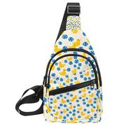 Yellow Rubber Duck Bath time (2) Sling Side, Crossbody Backpack