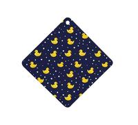 Yellow Rubber Duck Car Air Fresheners Auto Scented Aromatherapy Tablets Decoration Accessories Rhombus
